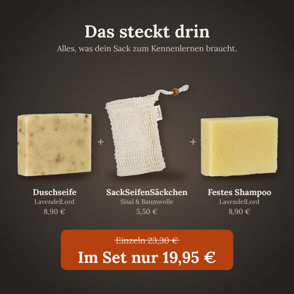 Infografik zum LavendelLord SchnupperSet von SackSeife